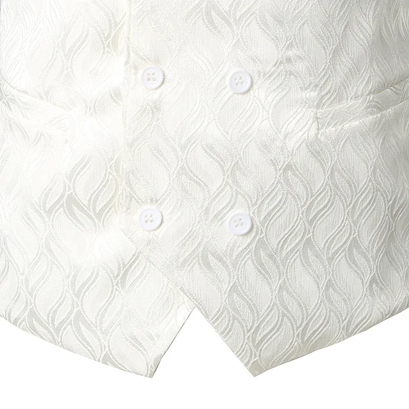Autumn& Winter Night Club Style Waistcoat Flame Decorative Pattern Casual Vest Double Breasted Fashion Waistcoat SV01