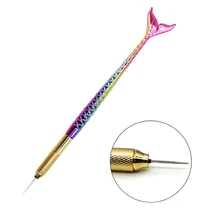 1 шт., ручная ручка русалки для татуажа бровей, Перманентный макияж, 3D микроблейдинг, ручная ручка для татуажа