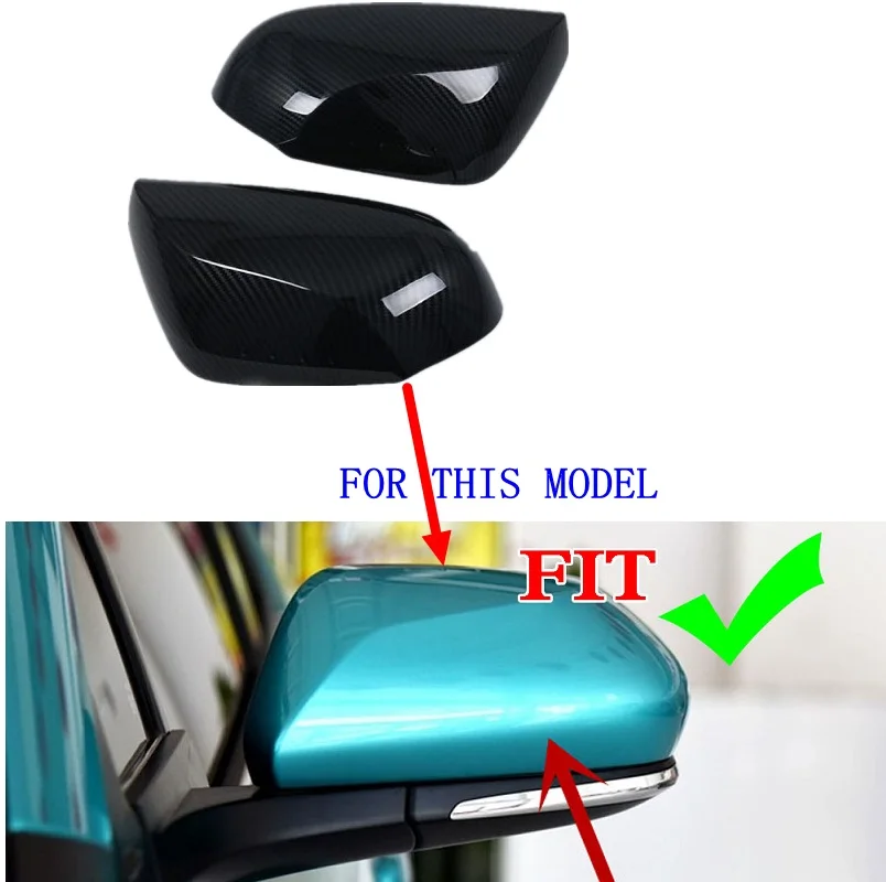 Carbon Fiber B 2PCS Carbon Fiber /Chrome Rearview Mirrors Cover Cup For Toyota Avalon Venza Corolla C-HR CHR Auris Yaris - Цвет: Carbon Fiber B