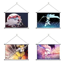 

Puella Magi Madoka Magica Mami Kyoko Sayaka Alloy Fabric Wall Poster Scroll