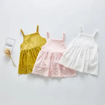 

2020 Wholesale Baby Girls Cotton Romper Summer Fashion Toddler Jumpsuit Kids Clothes 0-3t