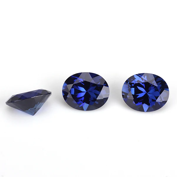 34# 5*7mm Blue Corundum For Loose Corundum For Jewelry Marking 5pcs/bag DIY Making