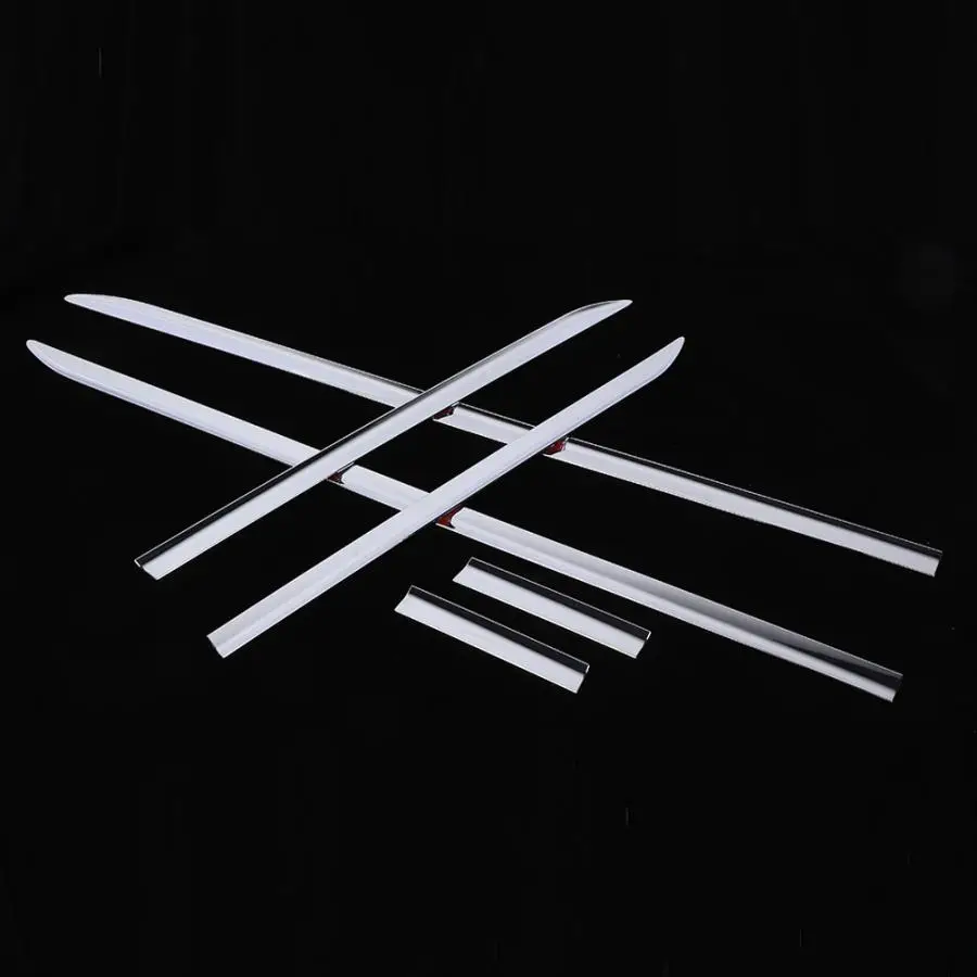 Хромированный Стайлинг ABS серебристого цвета Боковая дверь кузова автомобиля