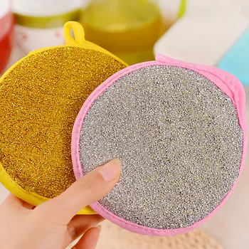

1PCS Round Absorb Water Cleaning Sponge for Dishwashing Kitchen Bathroom Rust Removing Clean Cloth Eraser Magic Sponge Diy E