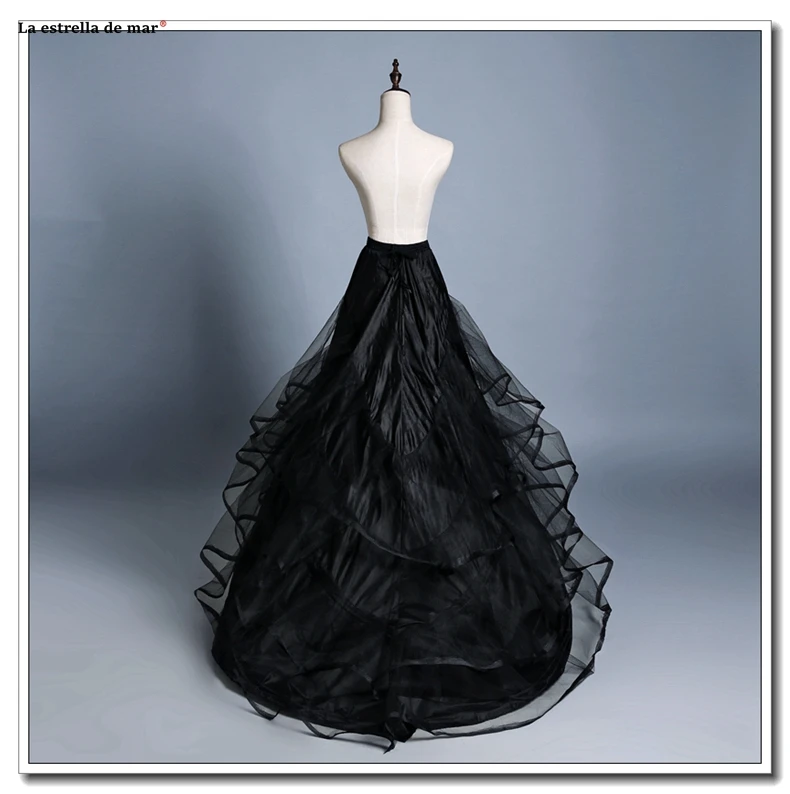Vestidos para boda, новинка, черная, слоновая кость, тюль, 2 кольца со шлейфом, Нижняя юбка,, jupon mariage, Дешевое платье в стиле рокабилли