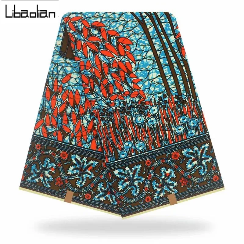 Цена Анкара Африканский настоящий воск новые мягкие принты хлопок 6 ярдов/партия Настоящее Высокое качество голландский воск ткань F911-27