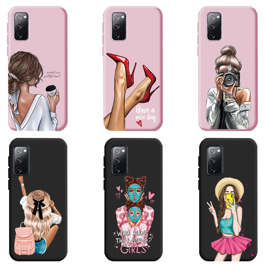 For Samsung Galaxy S Fe Case Stylish Pretty Girls Phone Cover Cute Soft Funda For Samsung S S Fe 5g Sfe Silicone Cases Mobile Phone Cases Covers Aliexpress