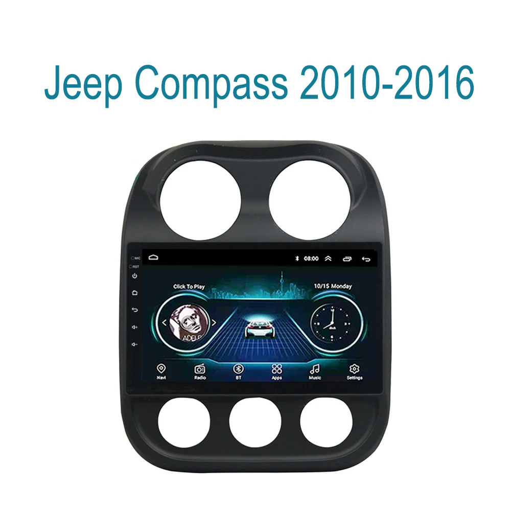 Автомагнитола для Jeep Compass 2010 2016 GPS центральный DVD навигатор Android автомобильное
