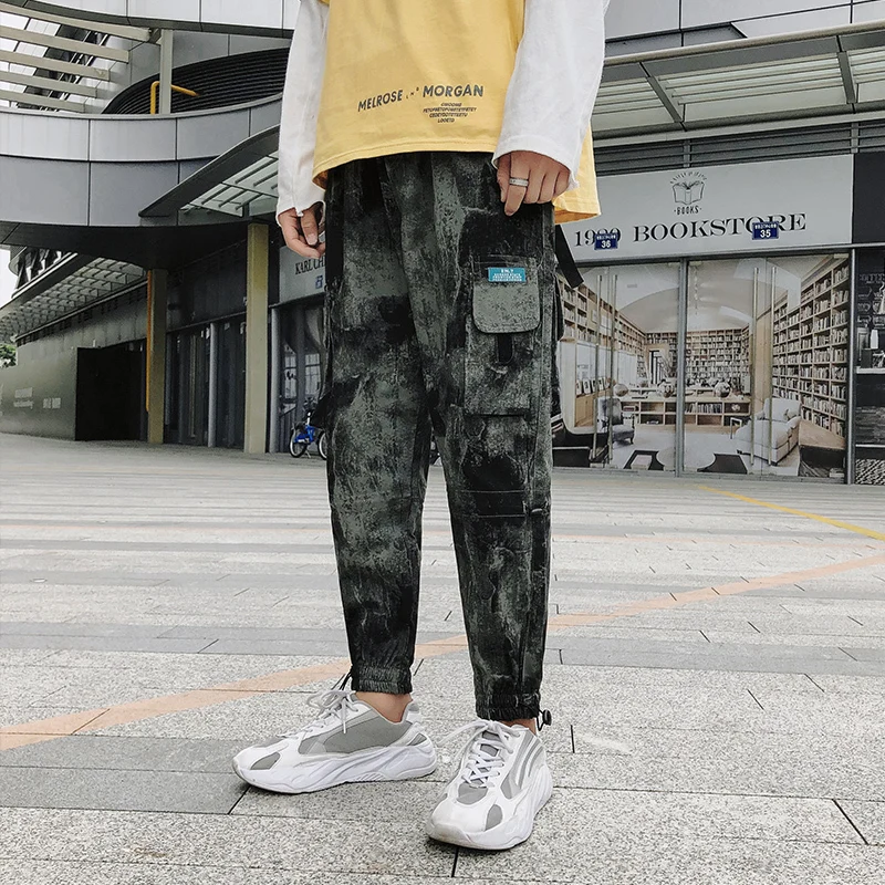 Брюки Штаны для уличного бега хип-хоп спортивные брюки Pantalon Hombre летние мужские грузовые тактические Спортивные штаны