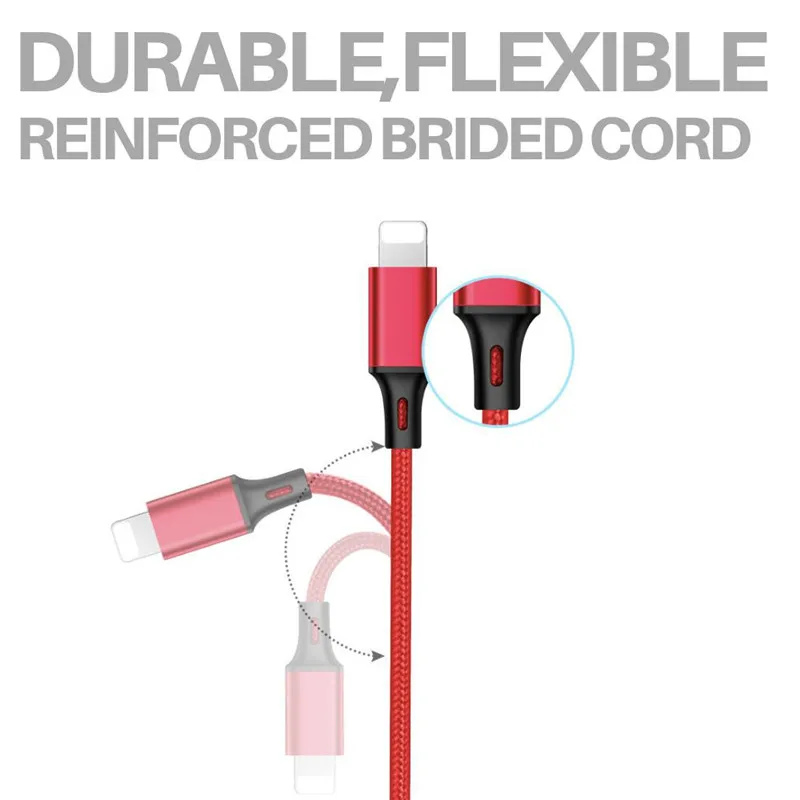 3в1 быстрое зарядное устройство кабель type C Micro USB кабель Универсальный многофункциональный кабель для iphone 6 6S 7 8 Plus Android смартфон