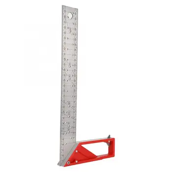 

45/90 Degrees Right Angle Ruler Stainless Steel Woodworking Measuring Tool For Convenient Wood Marking
