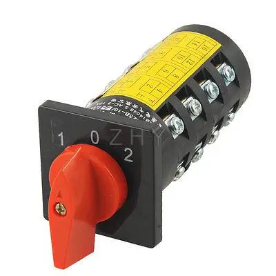 

HZ5B-10/4 M08-1 D001 Ith AC 10A 16 Screw Terminals Changeover Cam Switch