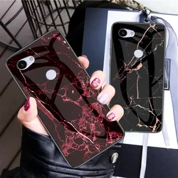 На Алиэкспресс купить стекло для смартфона luxury marble silicon patterned tempered glass phone case for google pixel 3a xl soft protective shockproof cover case fundas