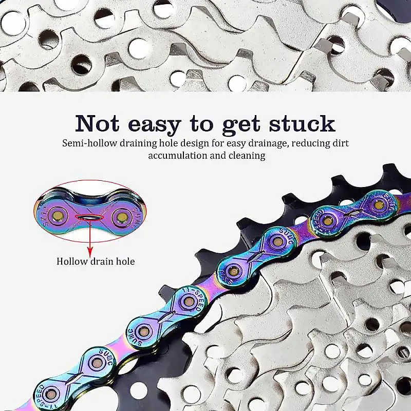 Велосипедная цепь для передачи дорожная велосипедная легко моется переменная