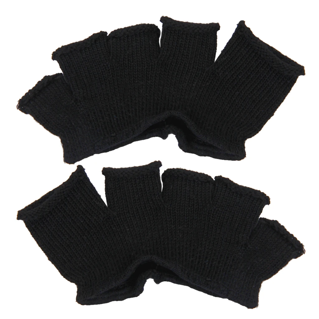 6 Pairs  Unisex Soft Open-Toed 5-Toe Heelless Half Boat Socks Separate Straighten Half Toe Sock Forefoot Support Pads