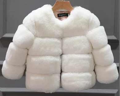 Новое зимнее пальто с мехом для девочек элегантные куртки и пальто с искусственным мехом для маленьких девочек плотная теплая парка детская верхняя одежда пальто для девочек CT040