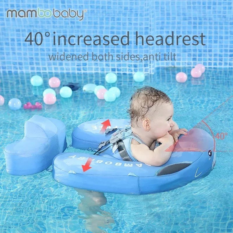 Baby Solid Non-inflatable Float Swimming Ring Children Waist Float Ring Floats Pool Toys Swim Trainer Sunshade with Sun Canopy