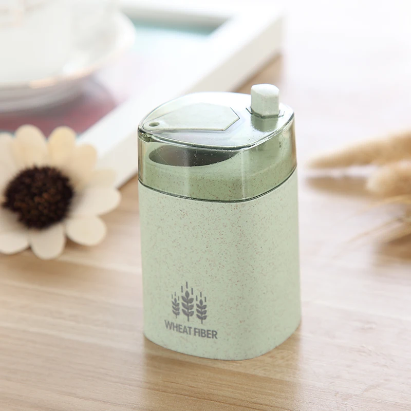 B3 Wheat Straw Automatic toothpick box toothpicks holder Creative Toothpick Box Toothpick Dispenser - Color: B3