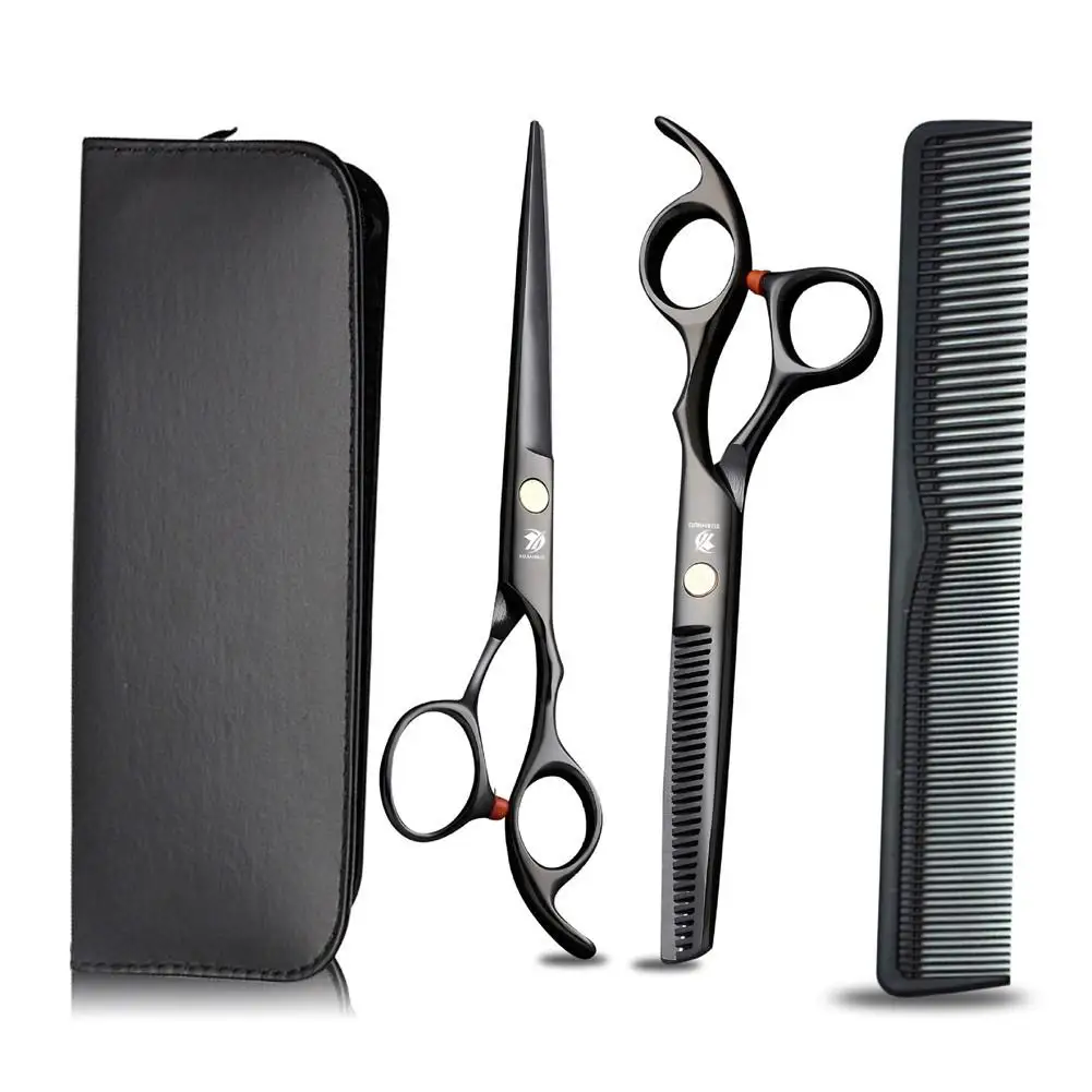 

4Pcs/Set Hairdressing Scissors Set Barber Set with Hair Cutting and Thinning Shear for Men Women Hair Daily Care Hair Styling