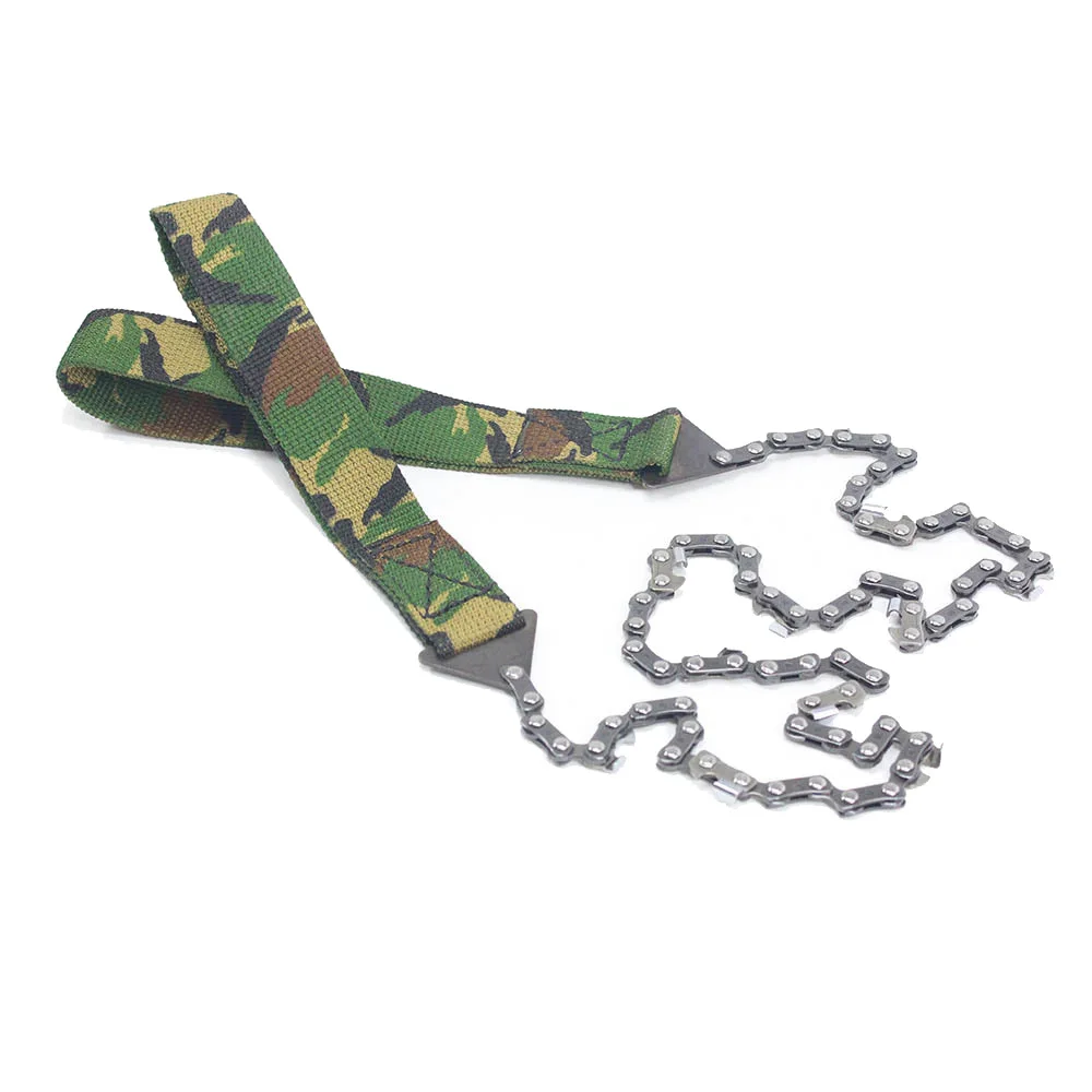 

Outdoor Camping Tool 24-Inch Portable Camouflage Hand-pull Chainsaw Survival Chain Saw