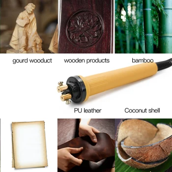 

New Portable Insulation Handle Lightweight Electric Soldering Iron Pen Anti-slip Pyrography Tool Wood Burning Machine Accessory