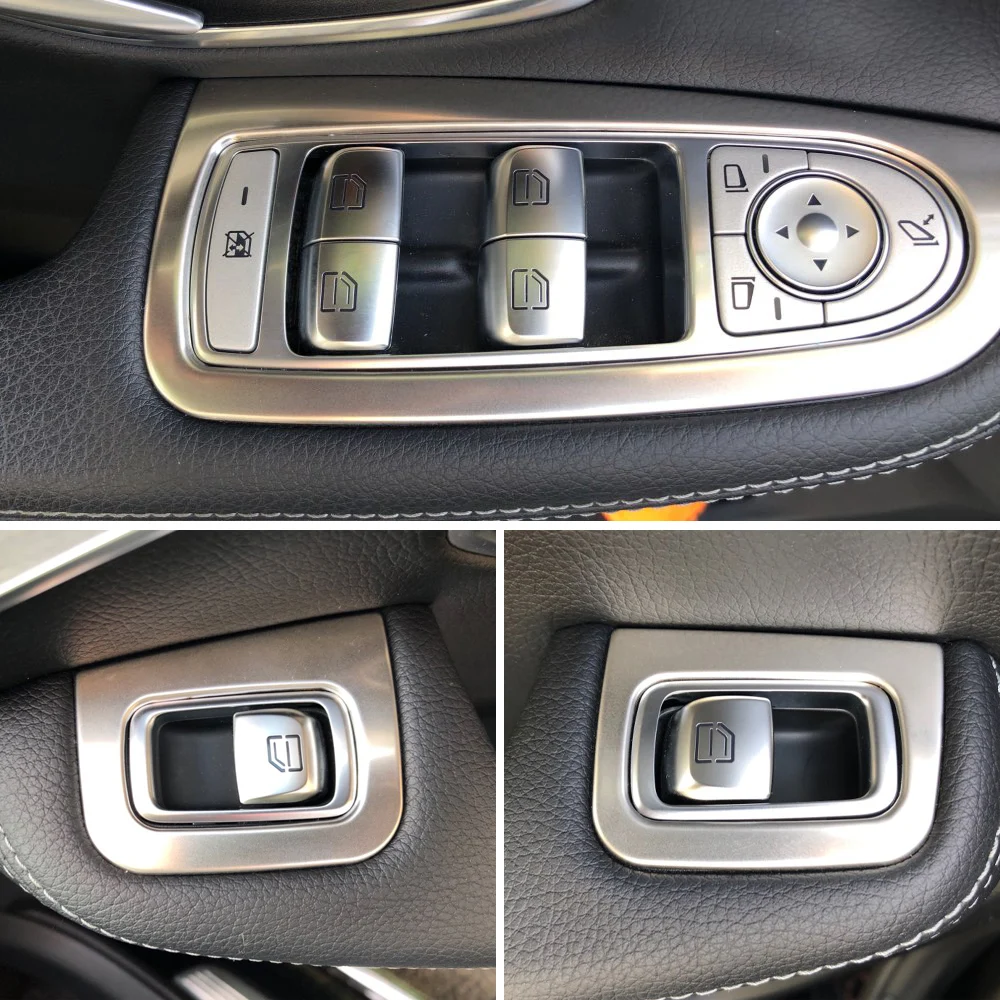 Для Mercedes Benz New C Class W205 GLC Стайлинг автомобиля накладка окно кнопка подъема
