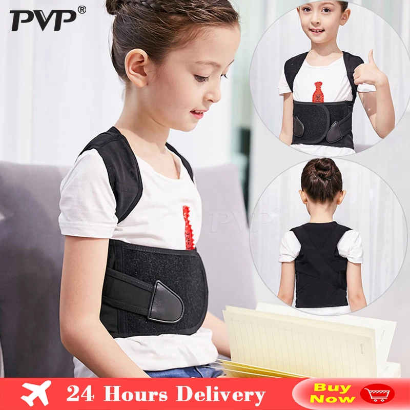 Back Posture Corrector Therapy Corset Spine Support Belt Lumbar Back Posture Correction Bandage For Men Women Adult Children