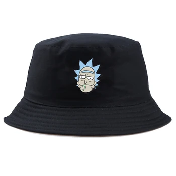 

Casual rick morty print Bucket Hat men Hip Hop Outdoor Summer funny cartoon Travel Hat Vacation Women Sun Panama Fisherman Cap