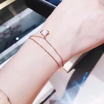

Fashion 925 Sterling Silver Shell Shape Bracelets Red White Black Enamel Pendant Shell Design Charm Bracelet for women