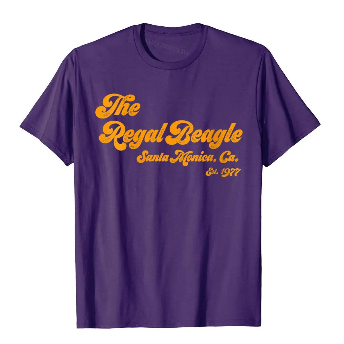 Womens Funny The Regal Beagle Company Sitcom 70s 80s Threes V-Neck T-Shirt__B8859purple