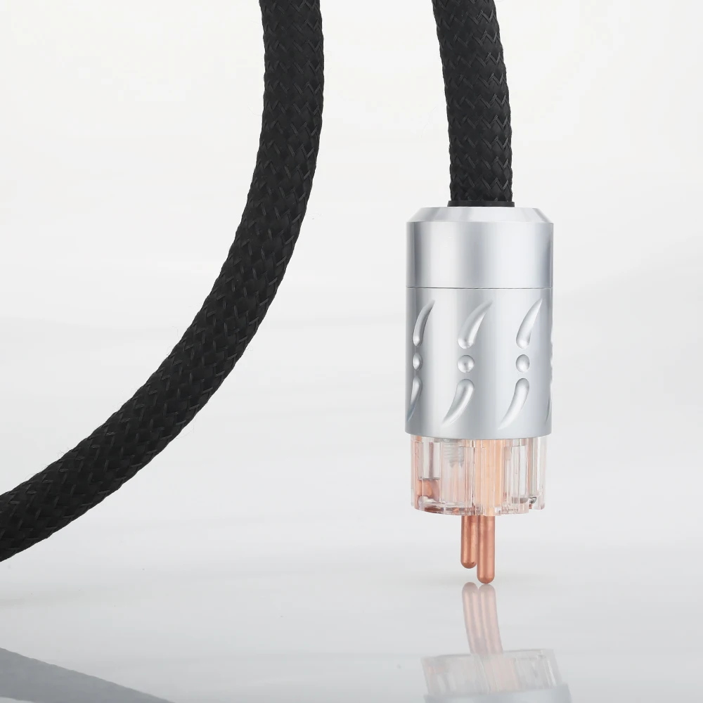 Viborg высококачественный медный кабель питания OFC Schuko Hi Fi удлинитель 1 8 м|cable hifi|copper