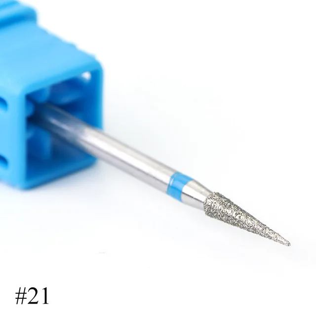 1 шт. алмазные вращающиеся сверла для ногтей Резак для кутикулы для маникюра пилки для ногтей Электрический фрезерный шлифовальный станок Инструменты BE01-29 - Цвет: 21