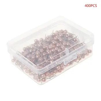 

400pcs Round Plastic Head Steel Point Push Pins Map Thumb Tacks Pin Office School Supplies