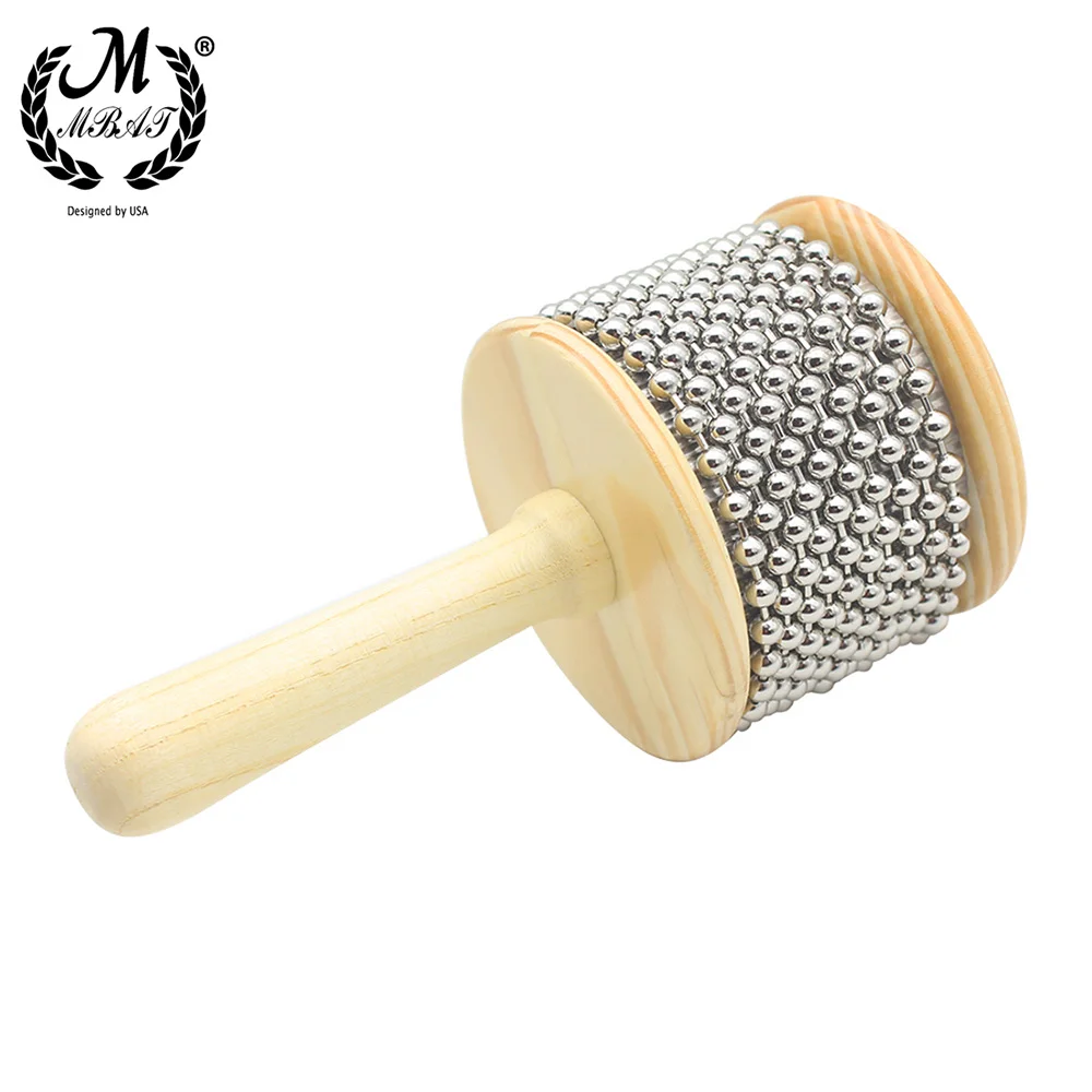 M MBAT High Quality Wooden Cabasa Percussion Band Student Children Kid Instrument Pop Hand Shaker Percussion Musical Toys