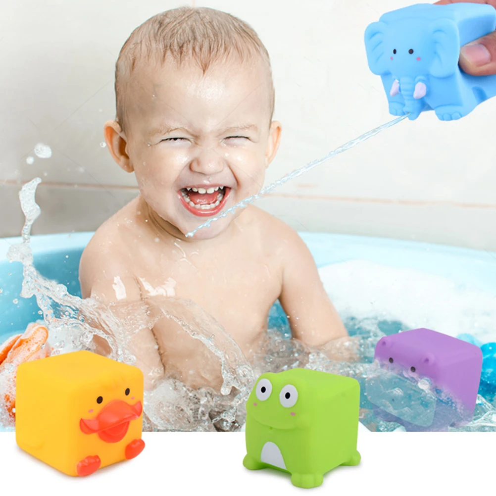 1 Set Of Children'S Bath Toys Baby Water Toys Soft Water Spray Set Toys