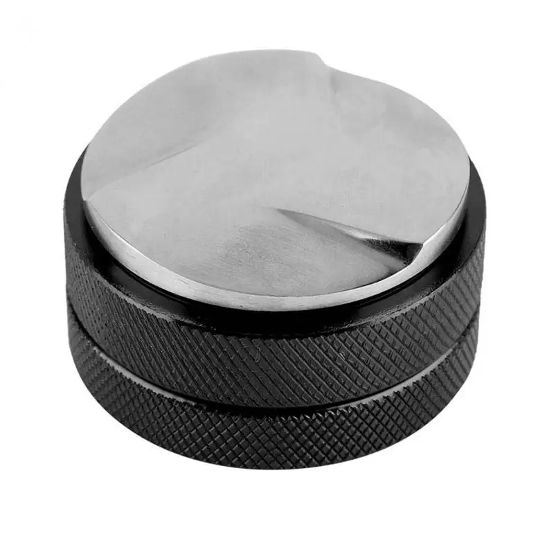 

Espresso 58Mm Coffee Distributor Leveler Tool Macaron Coffee Tamper With Three Angled Slopes-Black