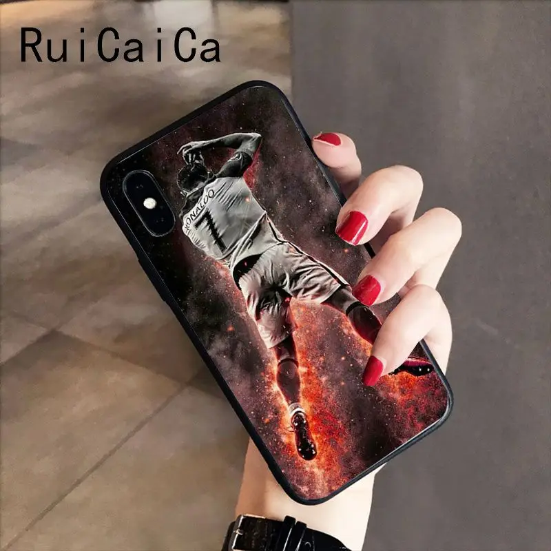A6 RuiCaiCa CR7 логотип Криштиано Роналду 7 Футбол DIY защитный чехол для телефона для iPhone 8 7 6 6S 6Plus X XS MAX 5 5S SE XR 10 чехол s - Цвет: A6