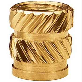 

IUTB-M2/M2.5/M3/M3.5/M4/M5/M6 Brass Insert Nut Insertos Knurling Copper Knukles Nuts Heat Straight Threaded PEM Knurled Inserti