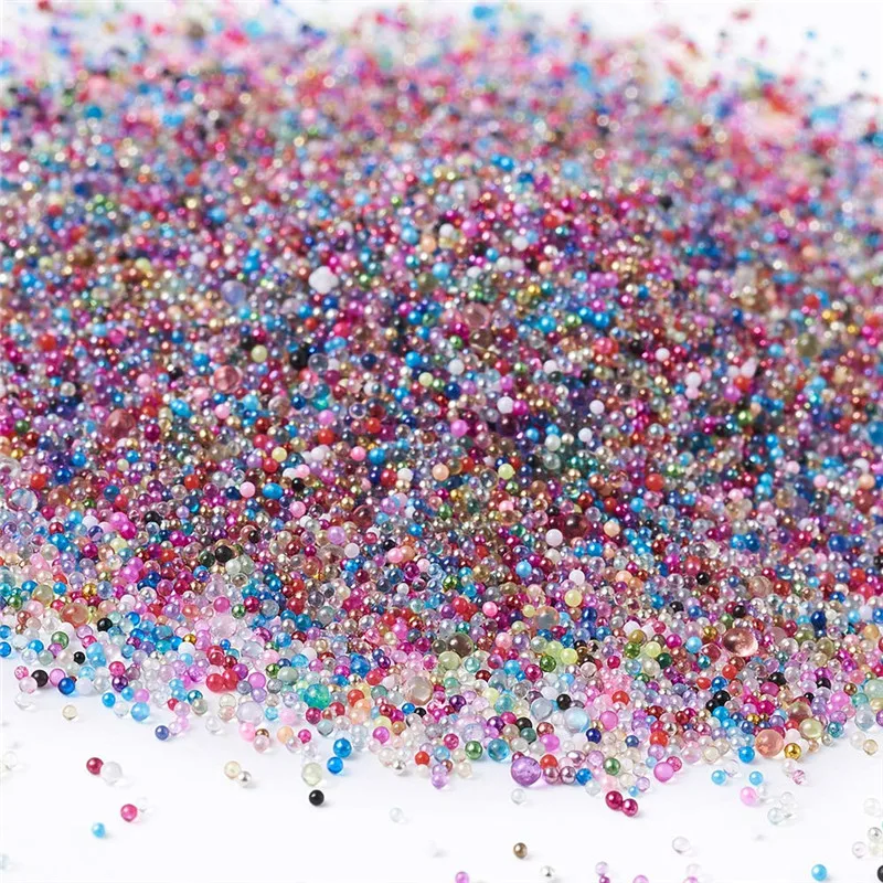 50 г радужные смешанные Прозрачные 3D украшения для ногтей сделай сам миниатюрные