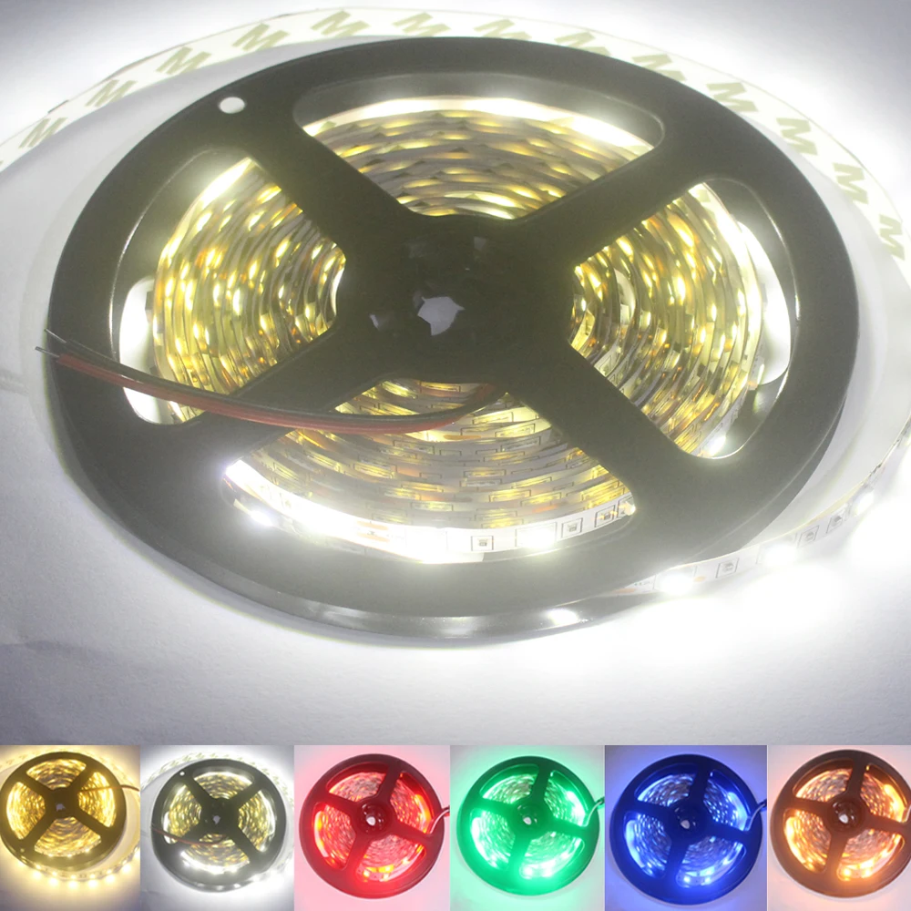 DC12V 1 м 5 SMD 5050 RGB белый Водонепроницаемый 300 светодиодный гибкие светодиодные