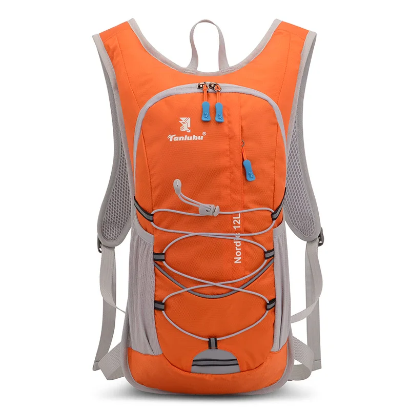 Сумка для воды на открытом воздухе, гидратационный рюкзак для пеших прогулок, походов, альпинизма, верховой езды, спортивная сумка, упаковка для воды, 2л пузыря, мягкая фляга - Цвет: Orange