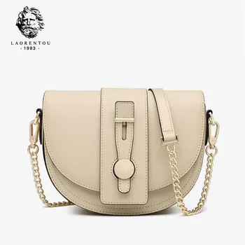 

LAOREBTOU 2020 New women Leather bags quality cowhide women handbags Chain bag fashion women leather shoulder Crossbody bag