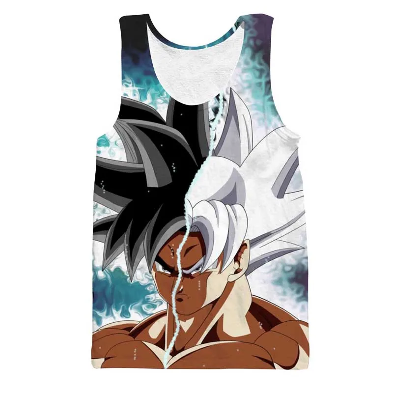 Жилет для фитнеса Dragon Ball, майка для фитнеса, аниме Dragon Ball Z, мужской летний жилет, Супер Саян Гоку, пустой Бог, Вегета, Вегета, дракон - Цвет: 6