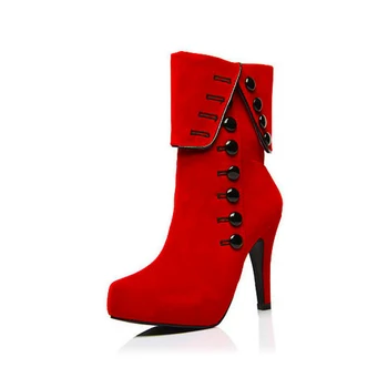 

Fashion Boots High Heels Pointed Toe Cross-Tied Boots Nice New Winter Women Boots Woman Shoes