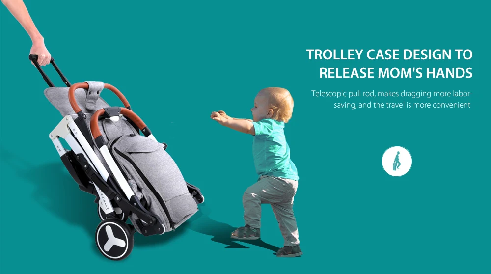 Портативная детская коляска YOYAplus 3 с высоким пейзажем, с откидывающейся коляской, для младенцев, маленьких размеров, на колесиках, чехол дизайнерская коляска-переноска