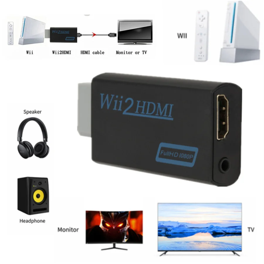 وي إلى HDMI محول كامل HD 1080P وي إلى HDMI وي 2 HD...