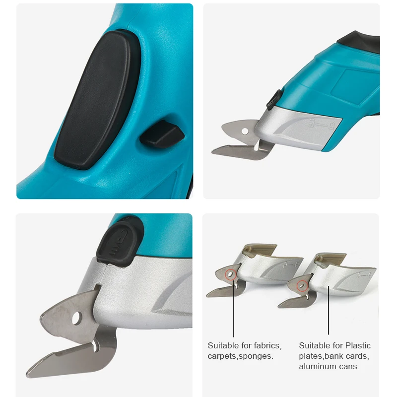 110 V-220 V Электрические Аккумуляторные ножницы, многофункциональные ручные ножницы для резки ткани, кожаные ножницы для резки одежды, электрические ножницы