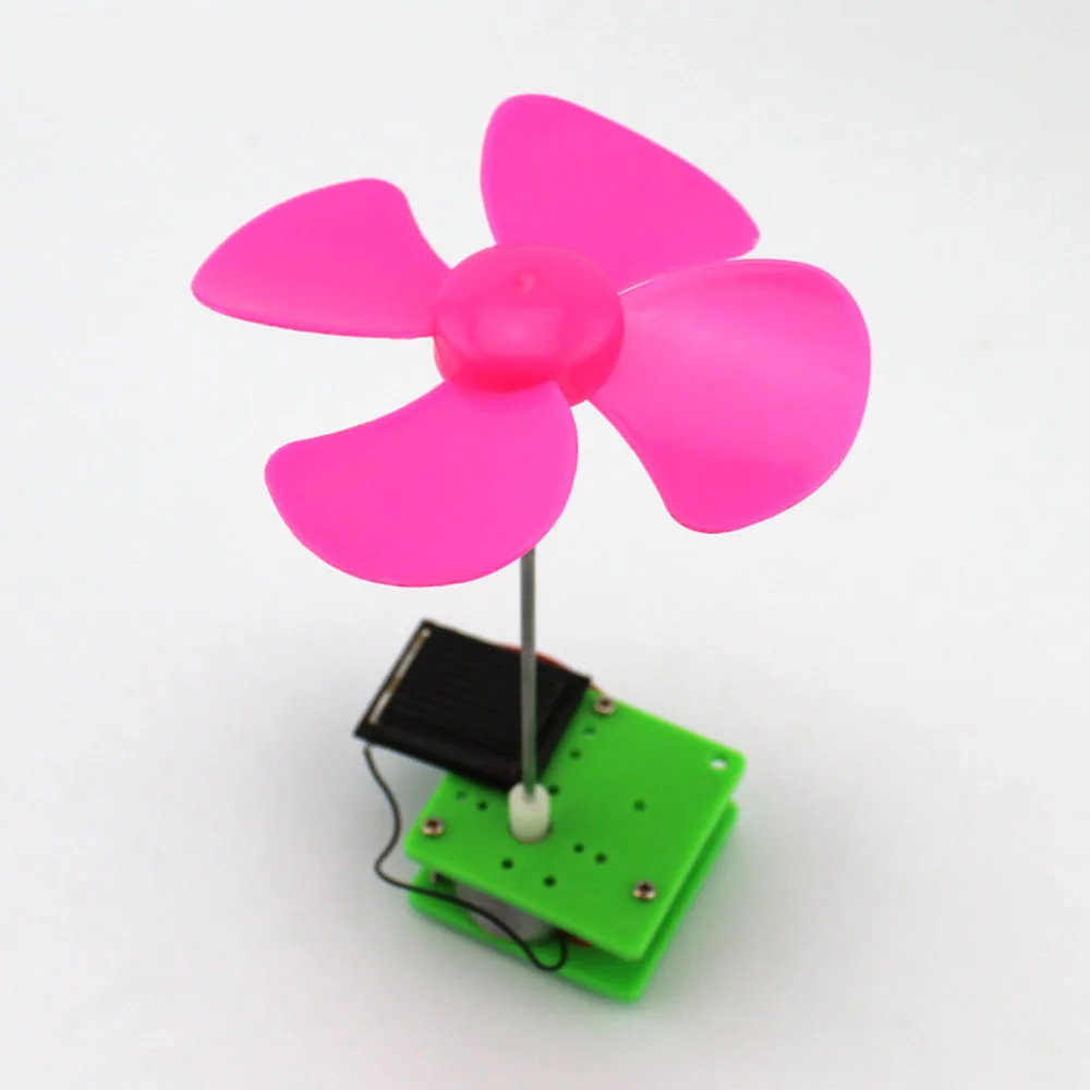 Solar Toy Engine Simple Science Experiment DIY Solar Energy Rotating Wind Mill Handmade Puzzle Assembled Toys Creative Physics Teaching Resources