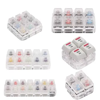 

Key Caps Testing Tool Gateron MX Switches Keyboard Tester Kit G Shaft Clear Keycaps Sampler PCB Mechanical Keyboard