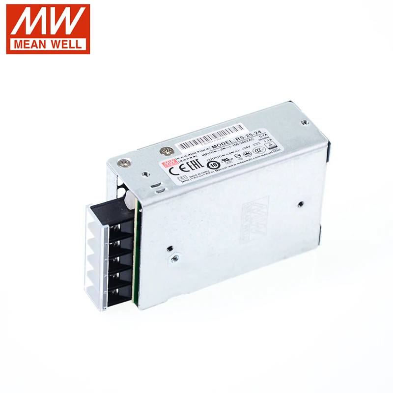 [Семь Неоновые] бренд MEAN WELL представляет RS-25 3,3 V 5V 12V 15V 24V 48V 25 Вт высокое Мощность высокая эффективность один Выход переключение Питание